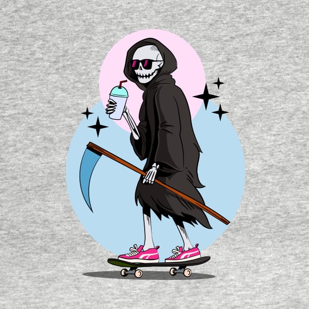 Death Rides On A Skateboard by KohorArt